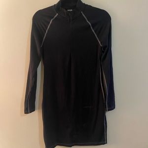 Tna long sleeve black active wear dress